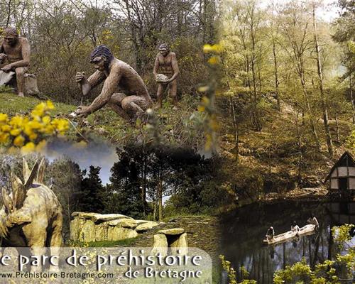 Der prähistorische Park in Malansac in der südlichen Bretagne