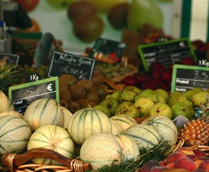 Der Sarzeau-Markt mit seinem saisonalen Obst und Gemüse