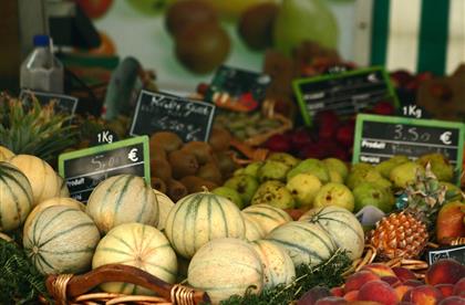 Der Sarzeau-Markt mit seinem saisonalen Obst und Gemüse