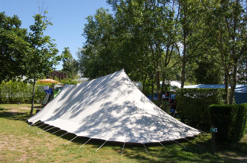 zelltplatz auf dem Campingplatz in Sarzeau